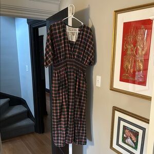 Ace & Jig Plaid Maxi Dress - Red and Black